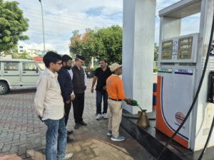 पेट्रोल पंपों का औचक निरीक्षण जारी, स्टॉक, माप एवं गुणवत्ता मानकों की हुई जांच